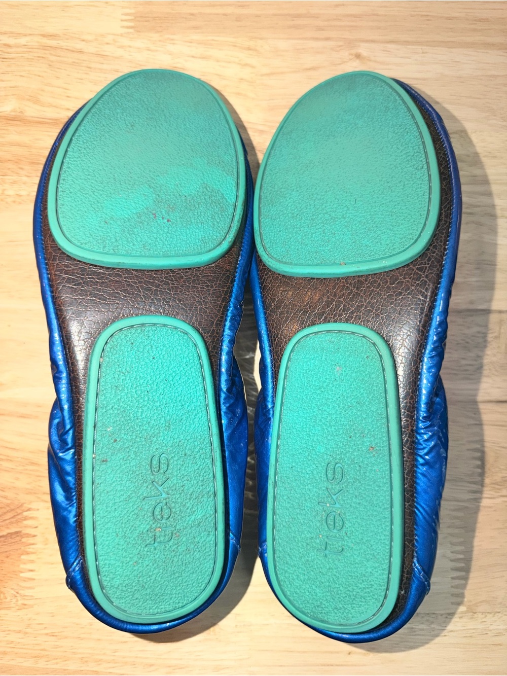 Tieks Sapphire Blue Flats - Picture 2 of 7
